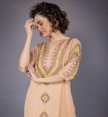 Prakritik Uma Kurta Set with Dupatta Khoyar